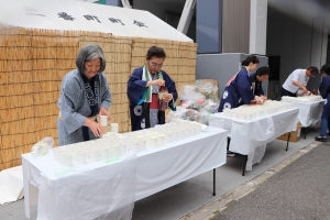 給水準備中　二番町町会のみなさん